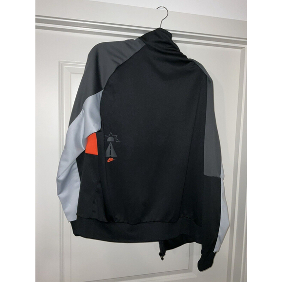 Nike Sportswear Smile Track Jacket Full Zip‎ Black/Orange Men’s XL DQ3524-010 - Picture 7 of 10